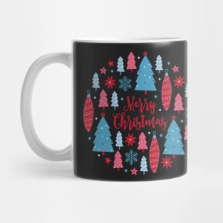 christmas tree ornaments, merry christmas Mug